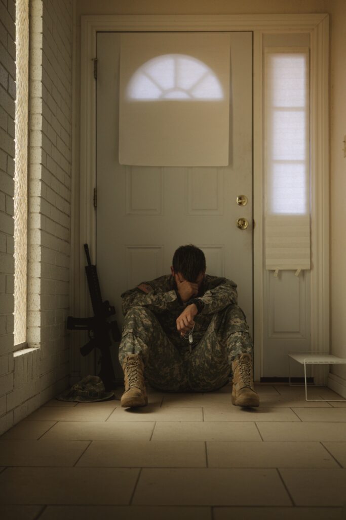 Soldier struggling with mental health